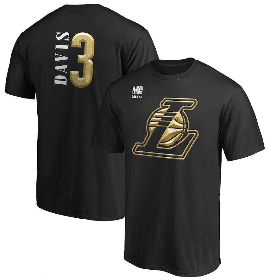 Men's Los Angeles Lakers 3 Anthony Davis Black 2020 NBA Finals Champions Court Vision Name & Number T-Shirt,We sell and wholesale Men's Los Angeles Lakers 3 Anthony Davis Black 2020 NBA Finals Champions Court Vision Name & Number T-Shirt on line form chian!